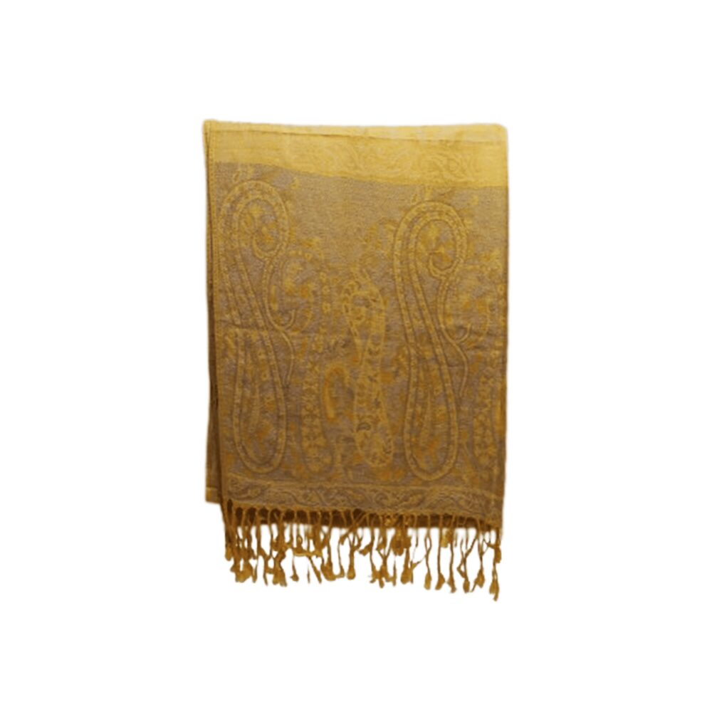Reversible Paisley Shawl with Tassels - Beechikki - Image 10