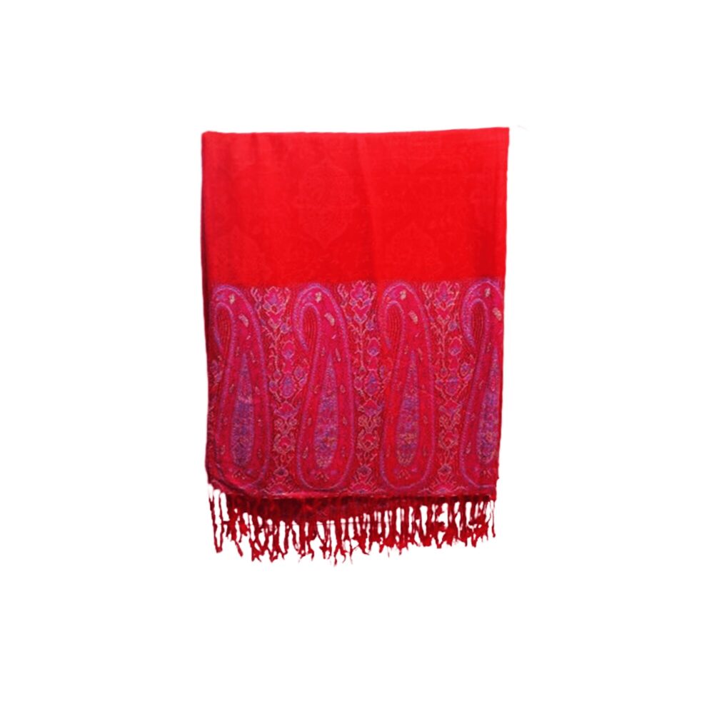 Reversible Paisley Shawl with Tassels - Beechikki - Image 22