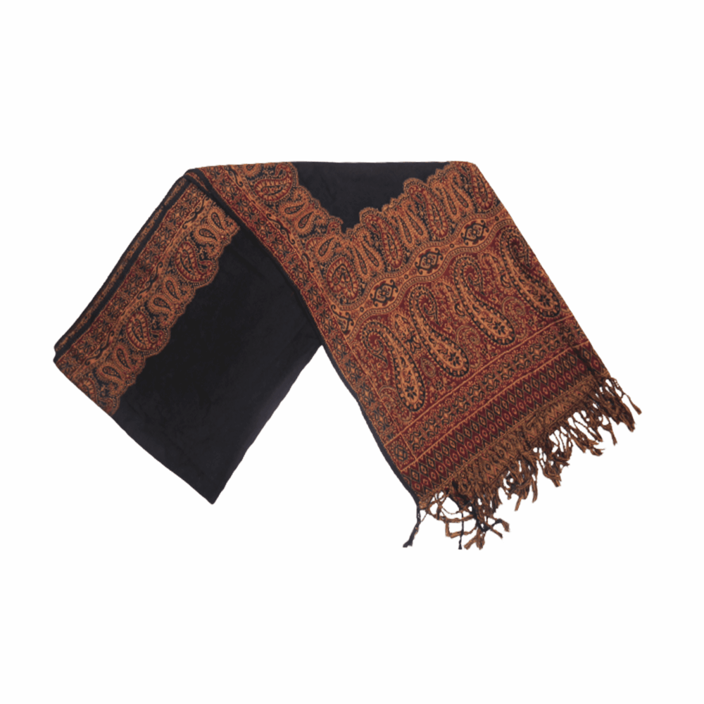 Reversible Paisley Jamawar Shawl Wrap - Beechikki - Image 17