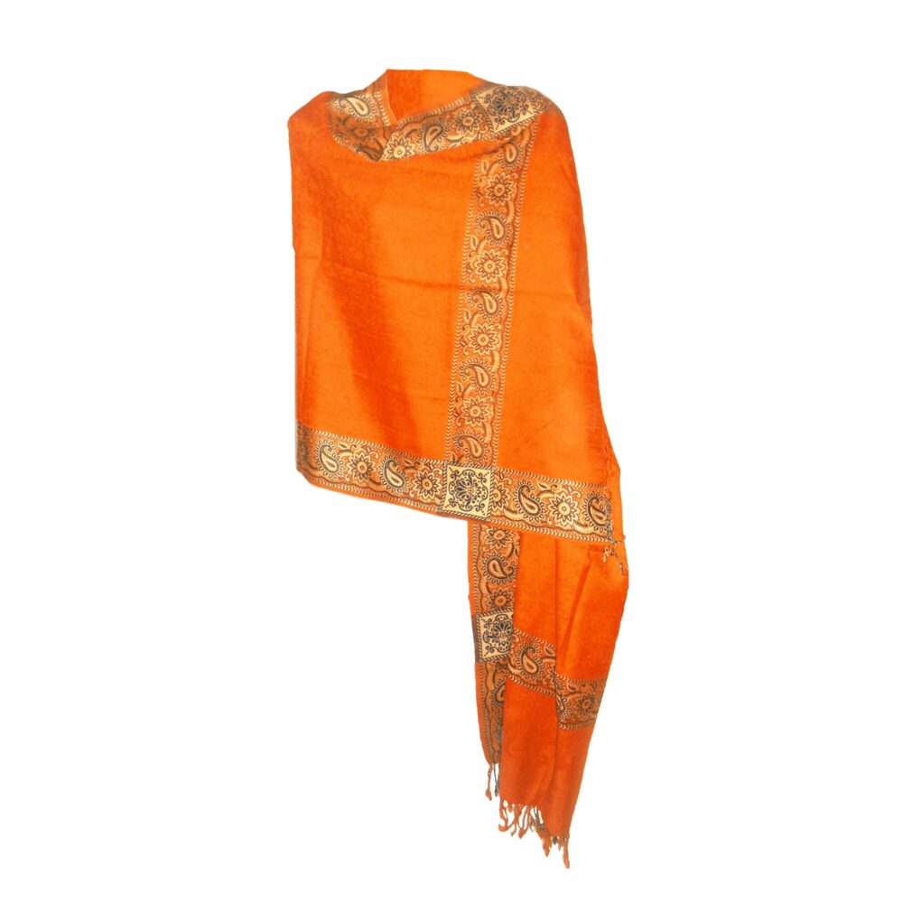Embroidered Pashmina Style Shawl - Beechikki - Image 31