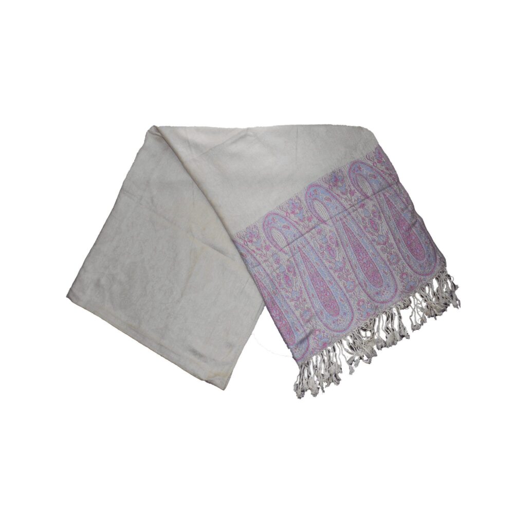Reversible Paisley Shawl with Tassels - Beechikki - Image 23