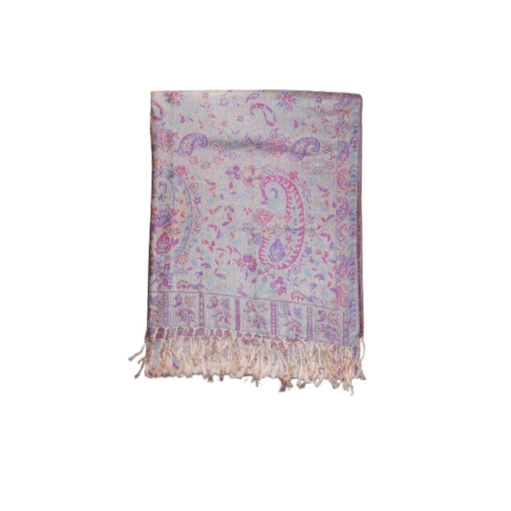 Reversible Paisley Shawl with Tassels - Beechikki - Image 28