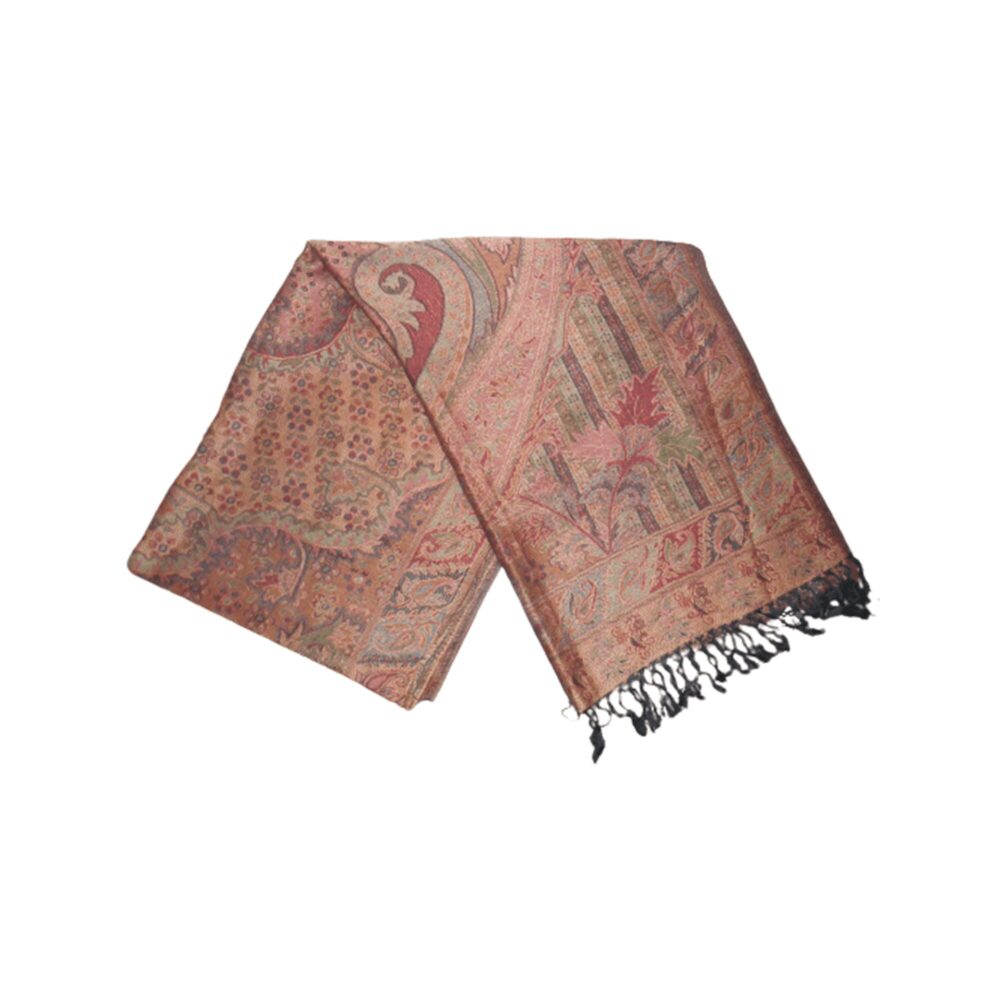 Reversible Paisley Shawl with Tassels - Beechikki - Image 29