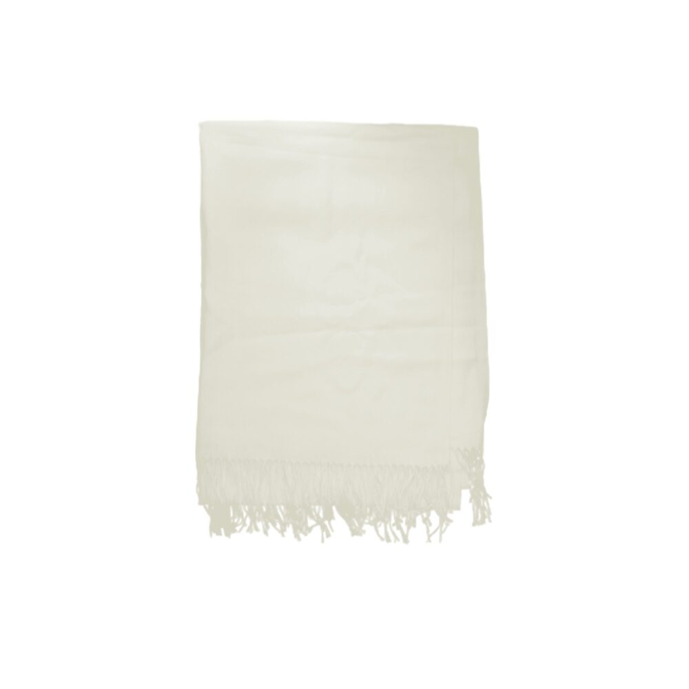 Plain Silk Wool Acrylic Blend Shawl - Beechikki - Image 13