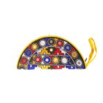 Handmade Embroidered Half Moon Wristlet Pouch - Beechikki - Image 21