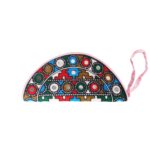 Handmade Embroidered Half Moon Wristlet Pouch - Beechikki - Image 23