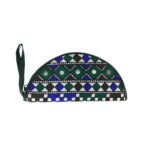 Handmade Embroidered Half Moon Wristlet Pouch - Beechikki - Image 24