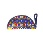Handmade Embroidered Half Moon Wristlet Pouch - Beechikki - Image 27