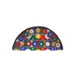 Handmade Embroidered Half Moon Wristlet Pouch - Beechikki - Image 4