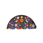 Handmade Embroidered Half Moon Wristlet Pouch - Beechikki - Image 5
