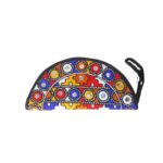 Handmade Embroidered Half Moon Wristlet Pouch - Beechikki - Image 15