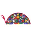 Handmade Embroidered Half Moon Wristlet Pouch - Beechikki - Image 16