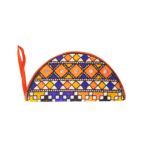 Handmade Embroidered Half Moon Wristlet Pouch - Beechikki - Image 18