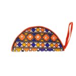 Handmade Embroidered Half Moon Wristlet Pouch - Beechikki - Image 19