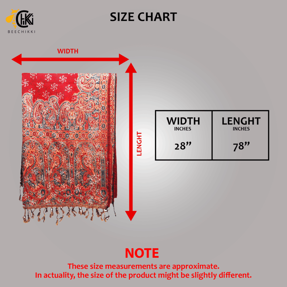 Banarasi Embellished Beaded Shawl - Beechikki - Image 11