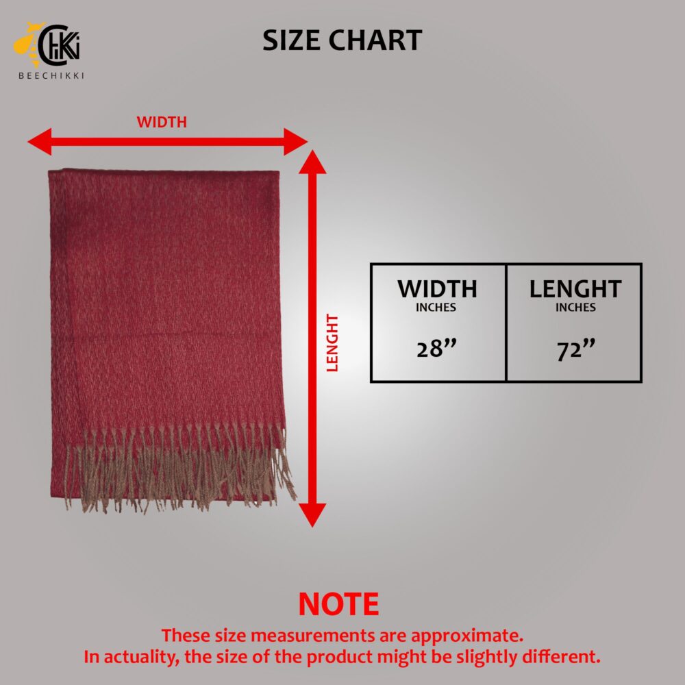 Cashmere Blend Woollen Shawl - Beechikki - Image 26