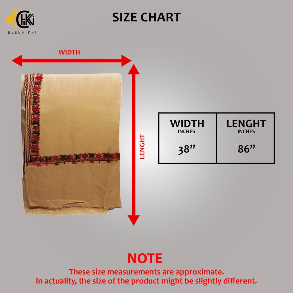 Embroidered Cotton Jacquard Shawl - Beechikki - Image 11