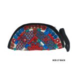 Handmade Embroidered Half Moon Clutch Bag - Beechikki - Image 3