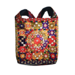 Hand Embroidered Boho Square-Shaped Shoulder Bag - Beechikki