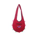Hand Embroidered Long Strap Banjara Oval-Shaped Messenger Bag - Beechikki - Image 13