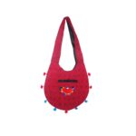Hand Embroidered Long Strap Banjara Oval-Shaped Messenger Bag - Beechikki - Image 19