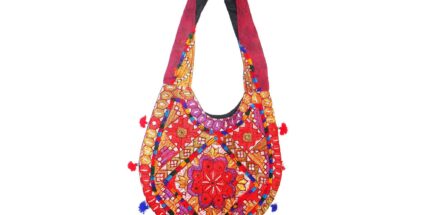 Long Strapped Sindhi Cultured Bag, Handmade Bags