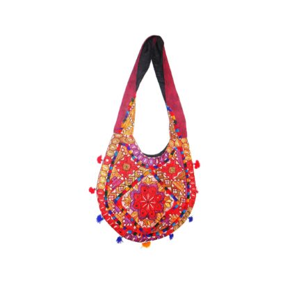 Long Strapped Sindhi Cultured Bag, Handmade Bags