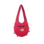 Hand Embroidered Long Strap Banjara Oval-Shaped Messenger Bag - Beechikki - Image 17