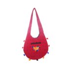 Hand Embroidered Long Strap Banjara Oval-Shaped Messenger Bag - Beechikki - Image 19