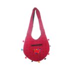 Hand Embroidered Long Strap Banjara Oval-Shaped Messenger Bag - Beechikki - Image 21