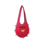 Hand Embroidered Long Strap Banjara Oval-Shaped Messenger Bag - Beechikki - Image 23