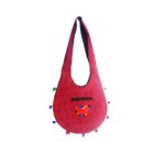 Hand Embroidered Long Strap Banjara Oval-Shaped Messenger Bag - Beechikki - Image 29