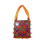 Hand Embroidered Boho Square-Shaped Shoulder Bag - Beechikki - Image 6