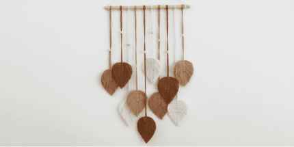 woven leaf wall hanging