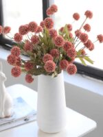 Artificial Dandelion Stem's - Autumn Silk Flower Arrangement for Living Room & Dining Table Décor (5 Stems) - Image 2