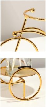 Modern Iron Bicycle Statue Home Decoration | Black & Gold Minimalist Metal Art Sculpture – 2 Variations - Image 5