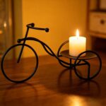 Modern Iron Bicycle Statue Home Decoration | Black & Gold Minimalist Metal Art Sculpture – 2 Variations - Image 4