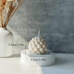 3D Geometric Bubble Ball Scented Candle | Geometric scented candle | Apricot Sandalwood Aromatherapy Home Decor Candle Gift - Image 4