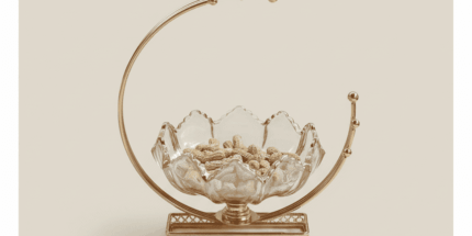 Glass Fruit Candy Dish