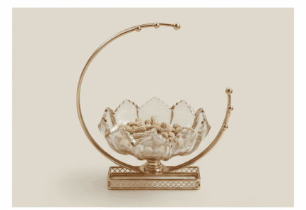 Glass Fruit Candy Dish