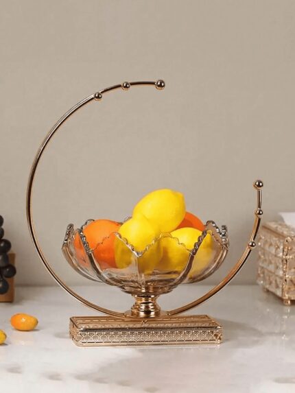 Glass Fruit Candy Dish