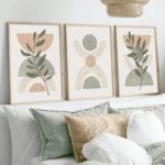Green Boho Botanical Wall Art Prints Geen Mid-Century Posters (21×30 cm) - Image 3