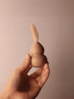 Japanese Simple Wooden Flower Vase | Minimalist Glass Vase for Home & Office Decoration - Image 3