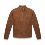 Ozil Men's Weathered Grain Racer Jacket – Genuine Sheepskin Leather - Image 8