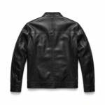 Ozil Men's Genuine Sheepskin Leather Cafe Racer Jacket - Image 3