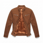 Ozil Men's Weathered Grain Racer Jacket – Genuine Sheepskin Leather - Image 9