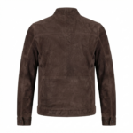 Ozil Men's Suede Snap Collar Biker Jacket – Genuine Sheepskin Leather - Image 15