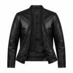 Ozil Men's Genuine Sheepskin Leather Cafe Racer Jacket - Image 4