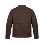 Ozil Men's Weathered Grain Racer Jacket – Genuine Sheepskin Leather - Image 3