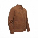Ozil Men's Weathered Grain Racer Jacket – Genuine Sheepskin Leather - Image 12
